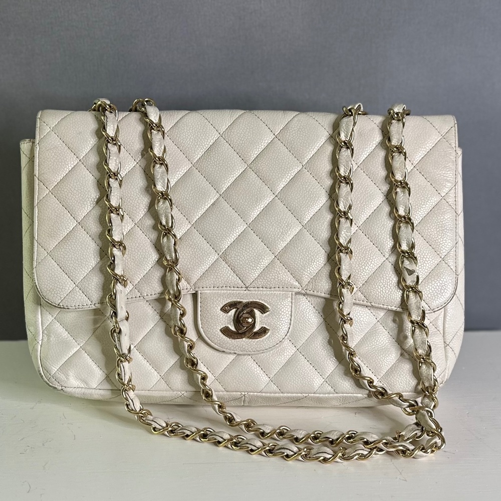 Chanel Jumbo Quilted Lambskin Flap Bag